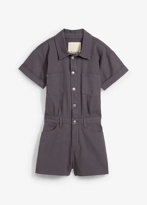 Krátký overal z čisté bavlny, bonprix