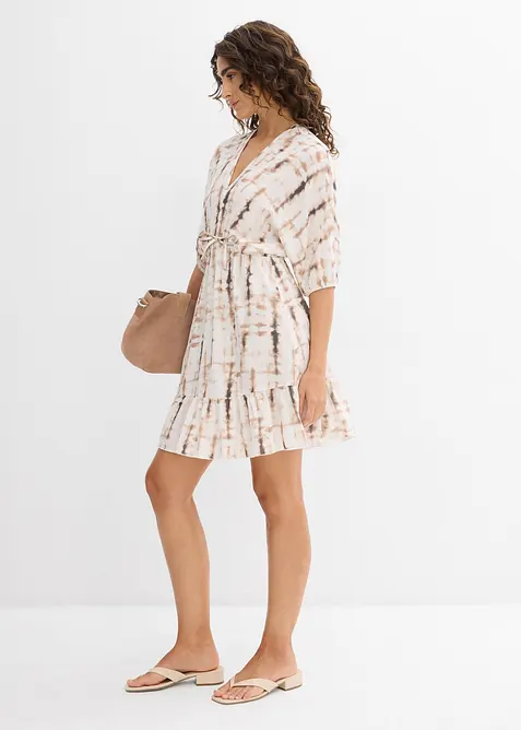 Krátké šaty ze splývavé viskózy, bonprix