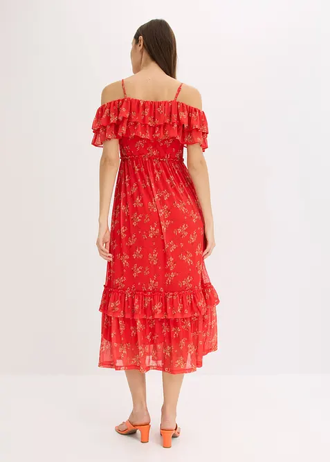 Žerzejové síťované šaty, bonprix