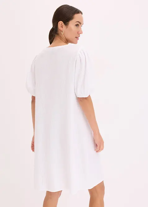 Krátké šaty z mušelínu, bonprix