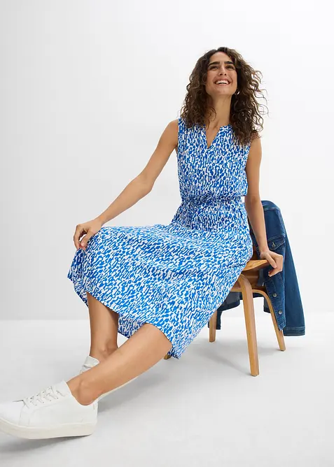 Dlouhé šaty ze splývavé viskózy, bonprix