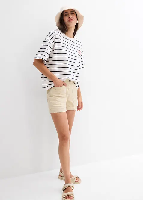 Mikina z měkk&eacute; bavlněn&eacute; směsi, bonprix