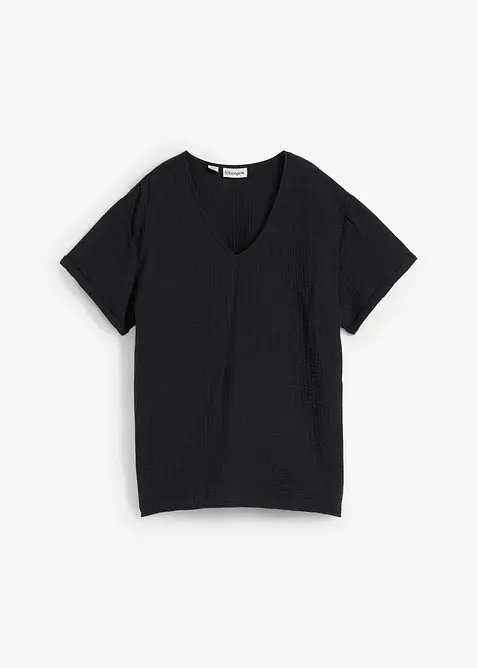 &Uacute;pletov&aacute; tunika z jemn&eacute;ho mu&scaron;el&iacute;nu, bonprix