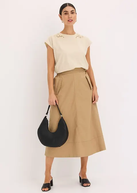 Tričko s krajkovým detailem, bonprix