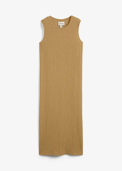 Žerzejové šaty z krepu s efektem stromové kůry, bonprix