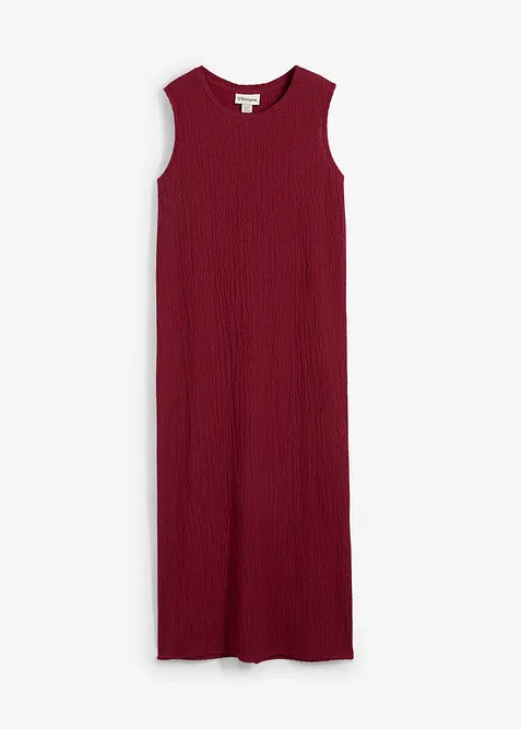 Žerzejové šaty z krepu s efektem stromové kůry, bonprix