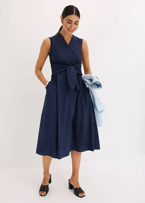 Šaty s ozdobným zavazováním, bonprix