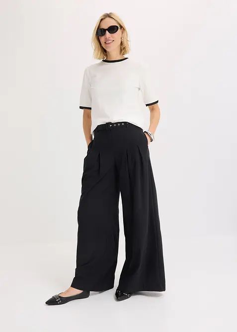 Triko s krajkovým prýmkem, bonprix