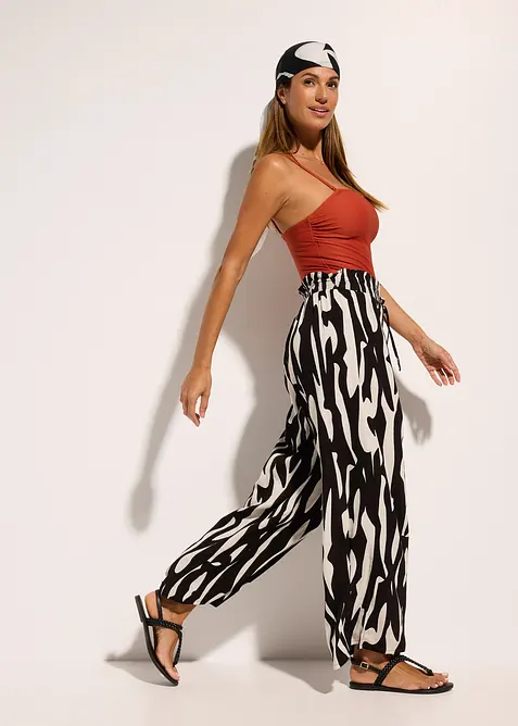 Plážové kalhoty z viskózy, bonprix