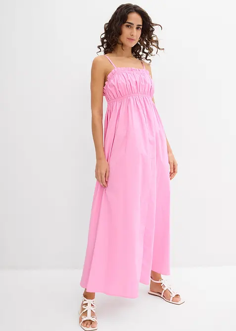 Šaty na ramínka, z čisté organické bavlny, bonprix