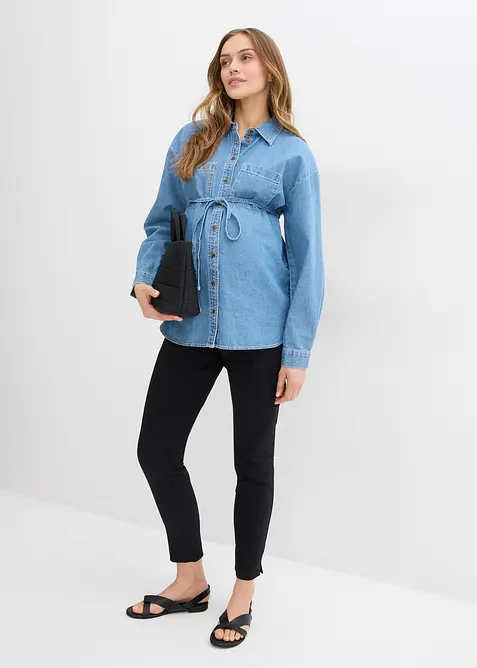 Strečové těhotenské kalhoty se zužujícími se nohavicemi, bonprix