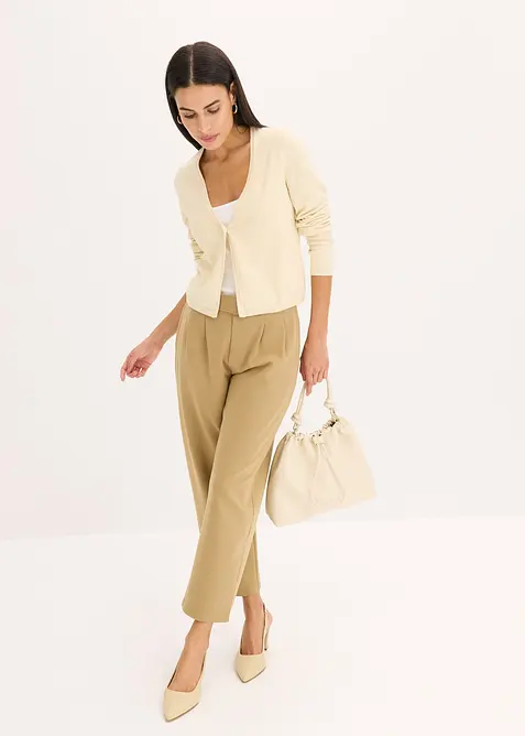 Jednoduch&yacute; kab&aacute;tek z jemn&eacute;ho &uacute;pletu, bonprix