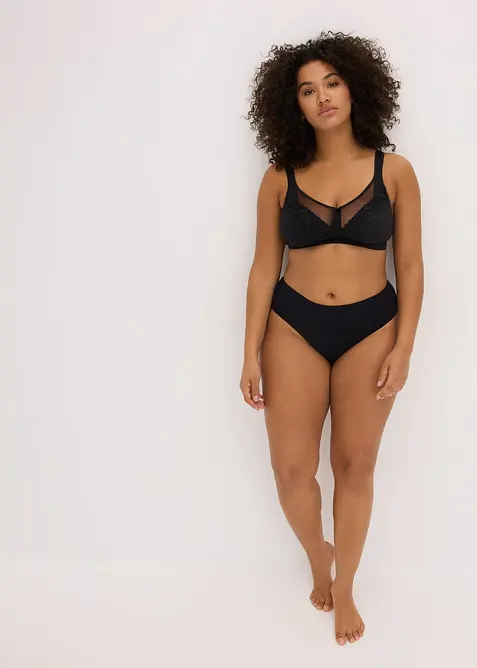 Odlehčuj&iacute;c&iacute; podprsenka bez kostic, s pohodlnou bavlnou, bonprix