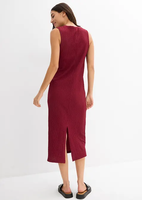 Žerzejové šaty z krepu s efektem stromové kůry, bonprix