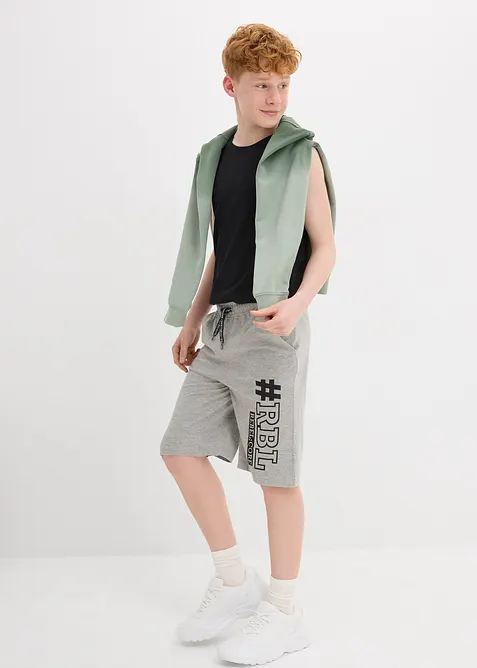 Teplákové bermudy, pro chlapce (2 ks v balení), bonprix
