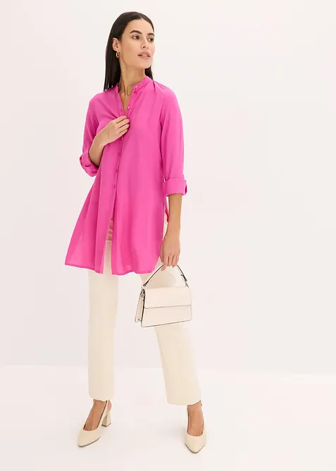 Dlouhá viskózová halenka, bonprix