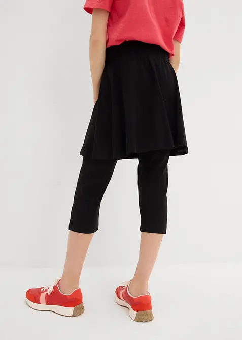 Capri leg&iacute;ny s integrovanou sukn&iacute;, bonprix