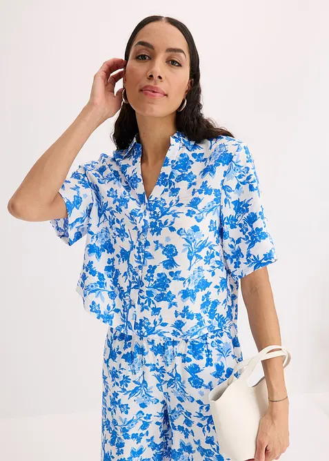 Halenka s krátkým rukávem, z měkké viskózové směsi, bonprix