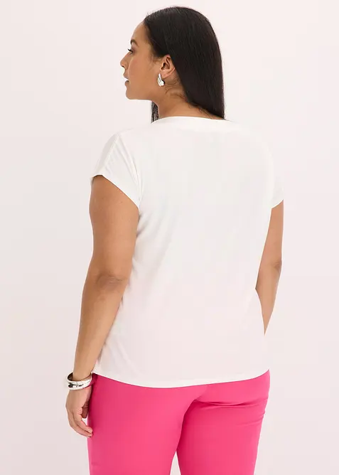 Triko se saténovým sedlem, bonprix