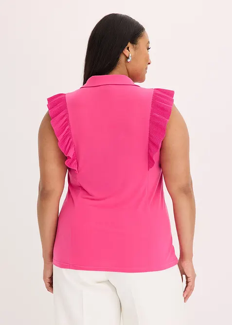 Úpletová halenka s volány, bonprix