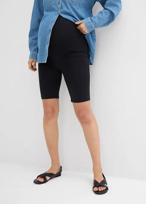 Těhotensk&eacute; kr&aacute;tk&eacute; leg&iacute;ny z organick&eacute; bavlny (2 ks v balen&iacute;), bonprix