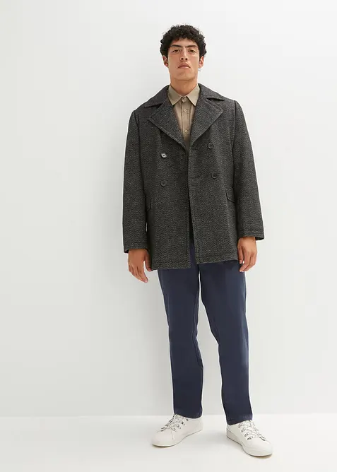 Košile ze vzdušné směsi se lnem, krátký rukáv, bonprix