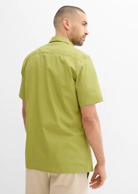 Košile z čisté bavlny, krátký rukáv, bonprix