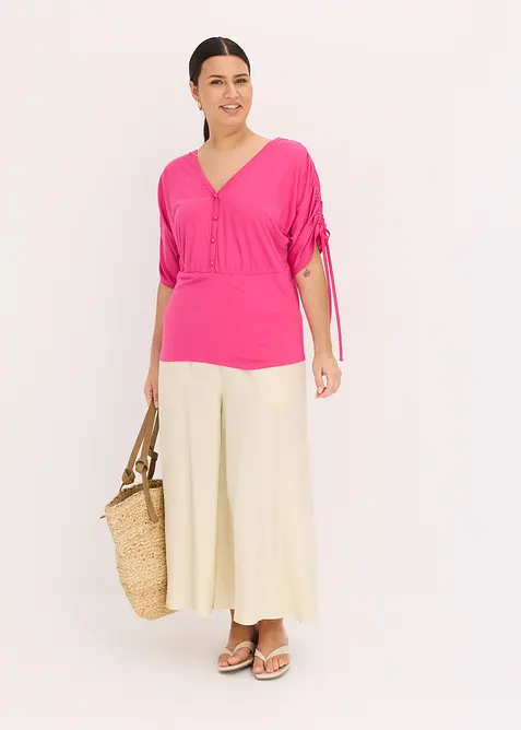 Triko s knoflíkovou lištou, bonprix