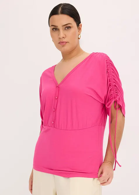 Triko s knoflíkovou lištou, bonprix