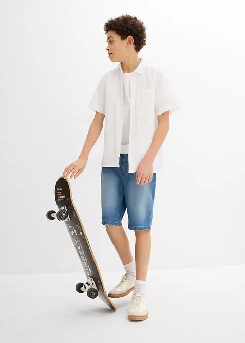 Strečové džínové bermudy, Regular Fit (2 ks v balení), bonprix