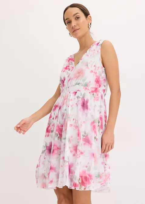 Šaty z potištěné síťoviny, bonprix