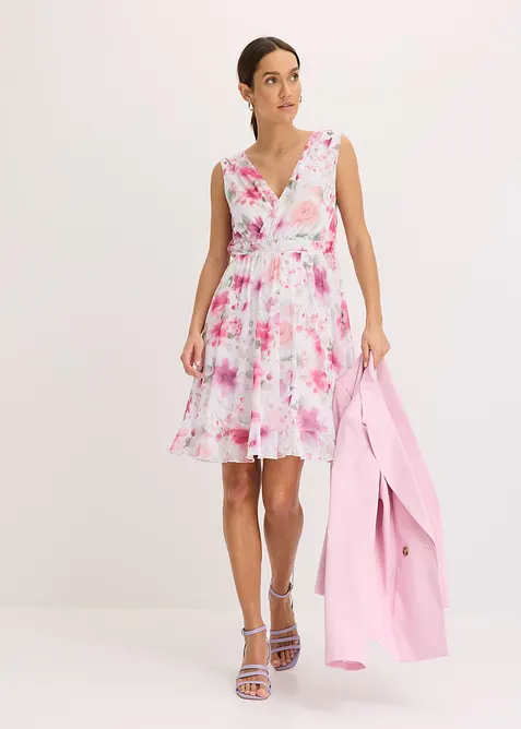 Šaty z potištěné síťoviny, bonprix