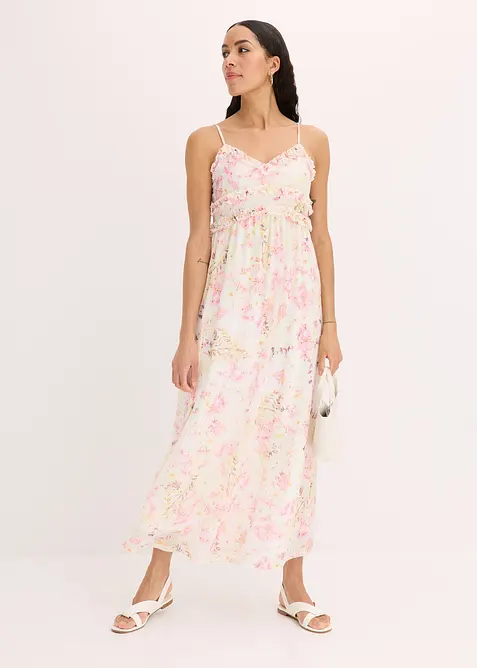 Maxi šaty z jemné síťoviny, bonprix