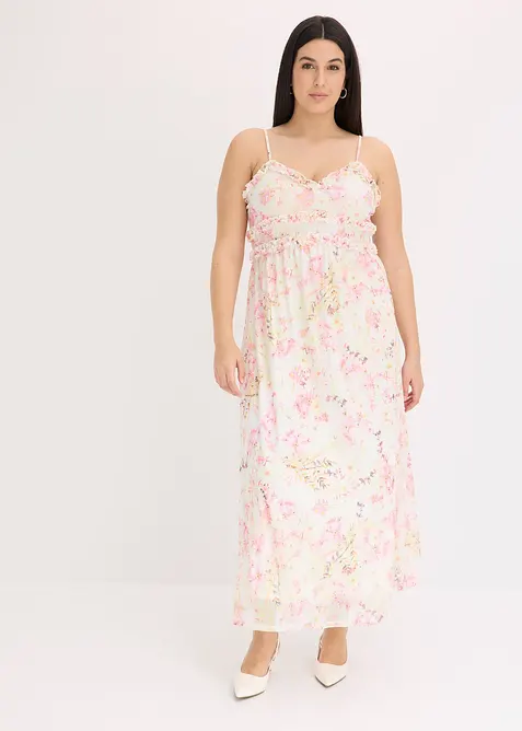 Maxi šaty z jemné síťoviny, bonprix