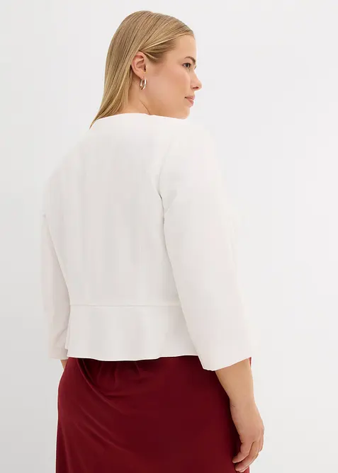 Krátký těhotenský blejzr ze saténu, bonprix