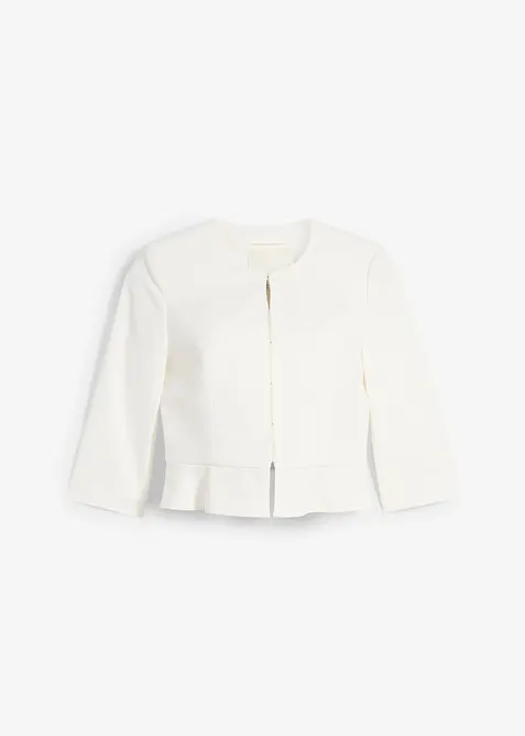 Krátký těhotenský blejzr ze saténu, bonprix