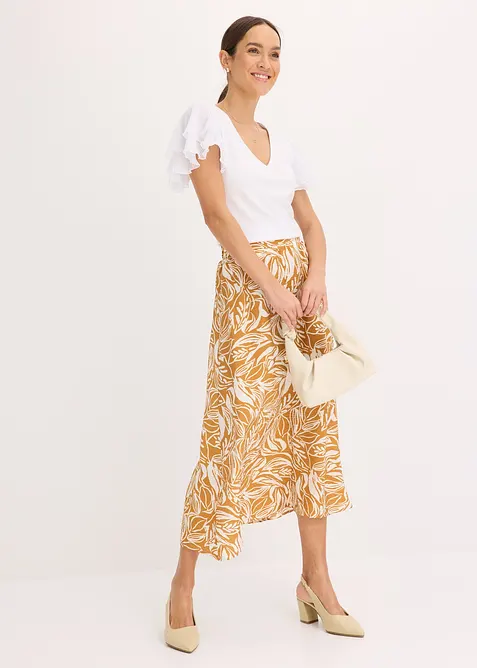 Tričko s vol&aacute;ny, bonprix