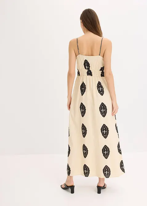 Dlouhé šaty ze vzdušné  lněné směsi, bonprix