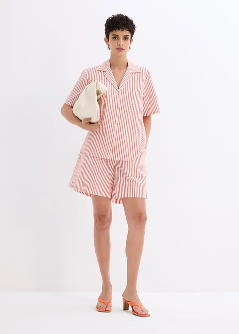 Košilová halenka z čisté bavlny, bonprix