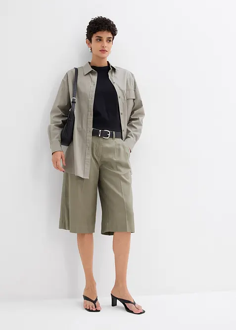 Bermudy ze splývavého lyocellu, bonprix