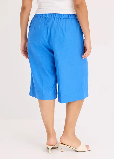 Bermudy ze lněn&eacute; směsi, bonprix