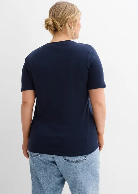 Žebrov&eacute; těhotensk&eacute; triko z čist&eacute; organick&eacute; bavlny (2 ks v balen&iacute;), bonprix