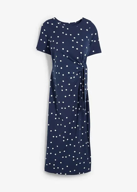 Žerzejové těhotenské šaty v midi délce, z organické bavlny, bonprix