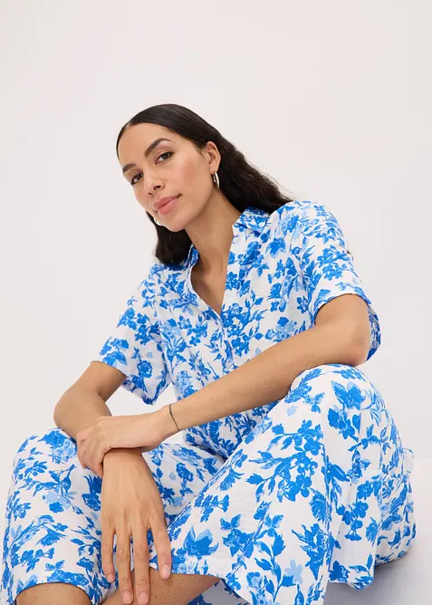 Kalhotová sukně ze splývavé viskózové směsi, bonprix