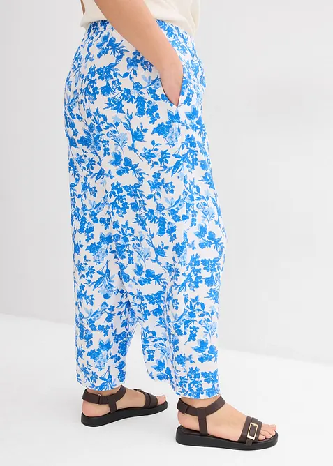 Kalhotov&aacute; sukně ze spl&yacute;vav&eacute; visk&oacute;zov&eacute; směsi, bonprix