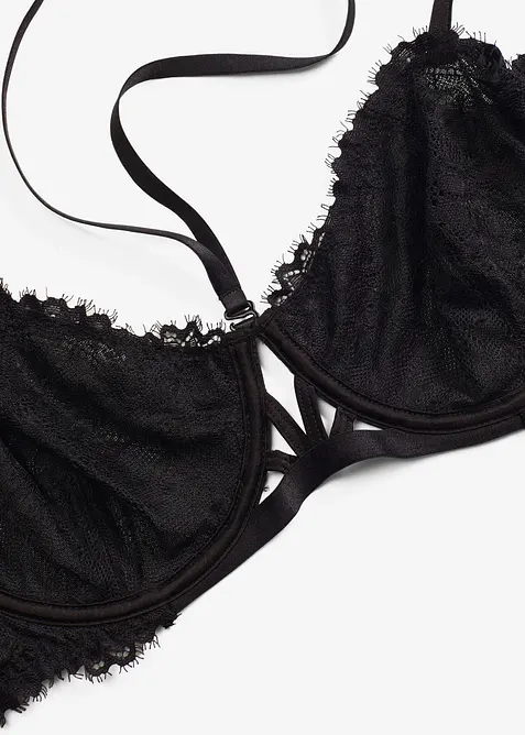 Balkonetová podprsenka s kosticemi, bez vyztužení, bonprix