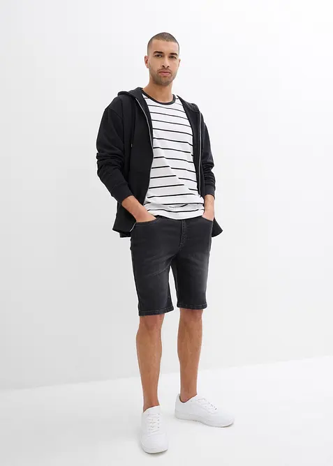 Strečov&eacute; dž&iacute;nov&eacute; bermudy, Regular Fit (2 ks v balen&iacute;), bonprix