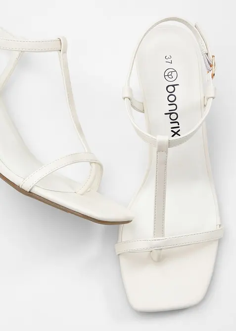 Páskové sandály na podpatku, bonprix