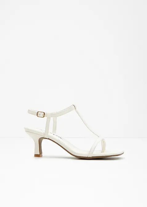 Páskové sandály na podpatku, bonprix