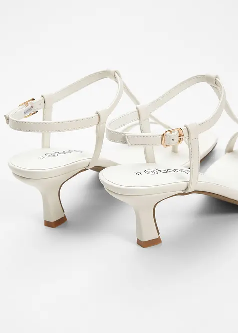 Páskové sandály na podpatku, bonprix